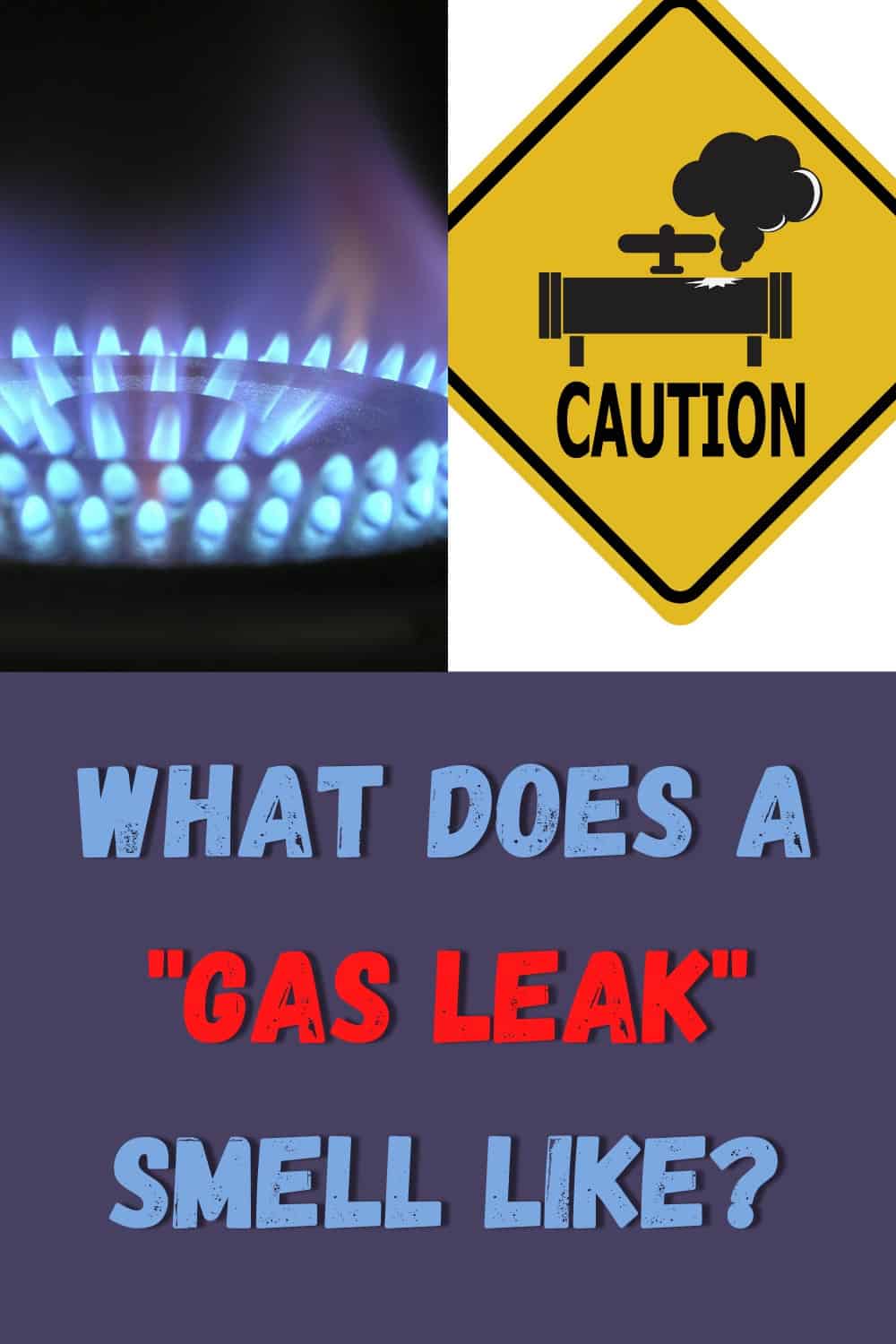 The rotten egg smell of a gas leak