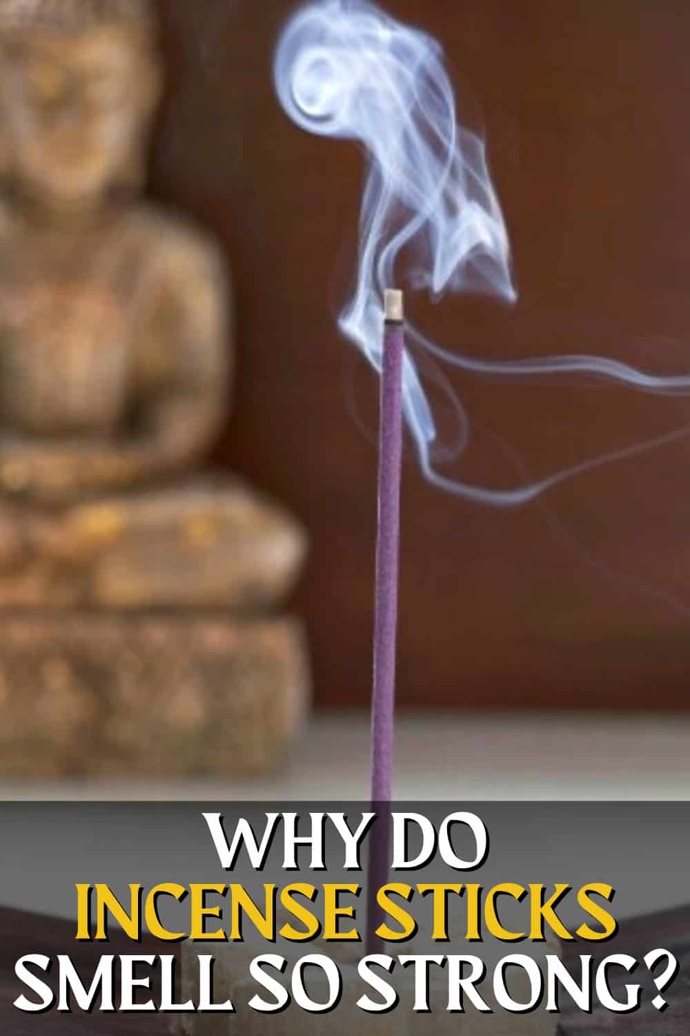 Incense releases highly volatile scent compounds