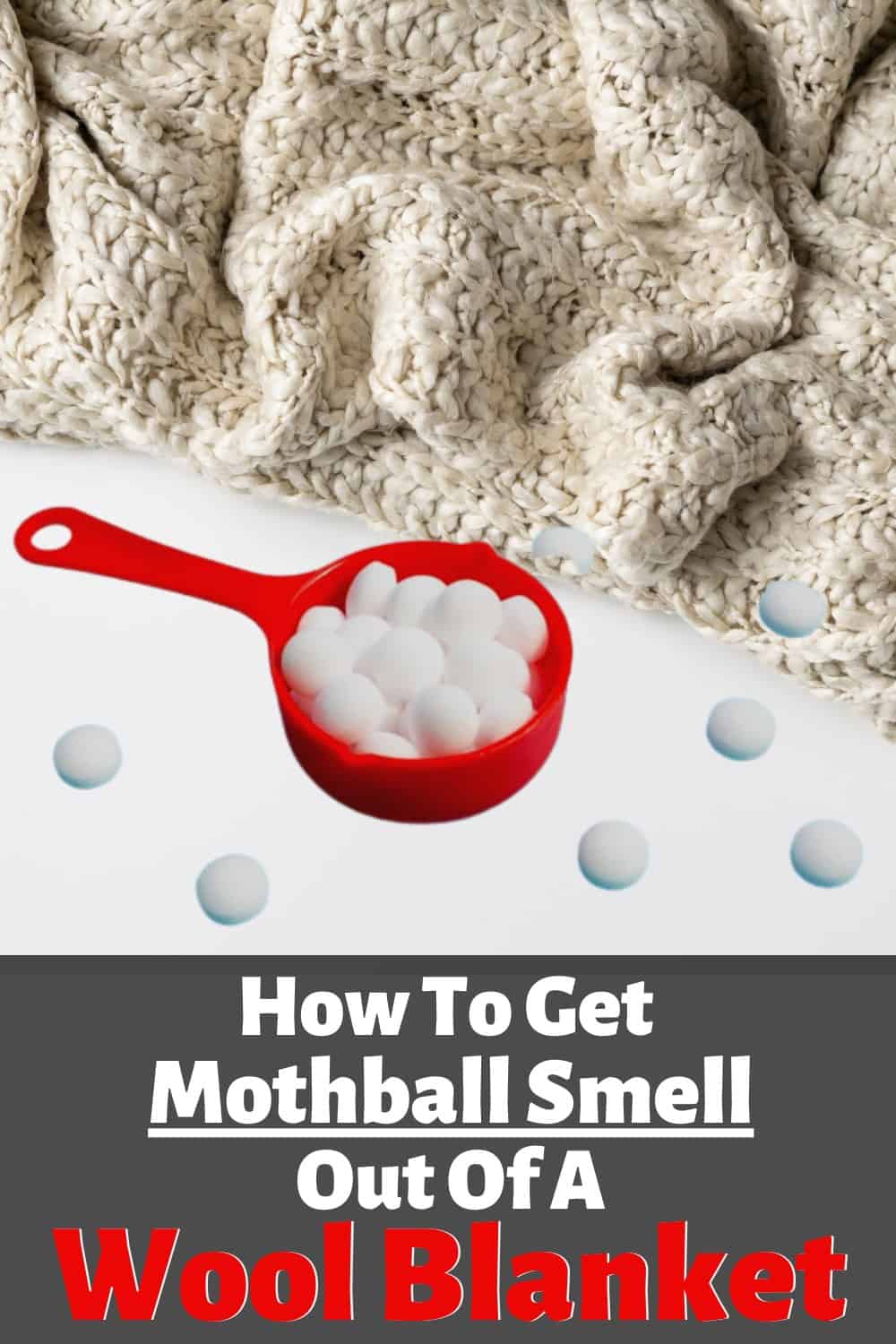 Hang your wool blanket in a well-ventilated area to air out the mothball smell